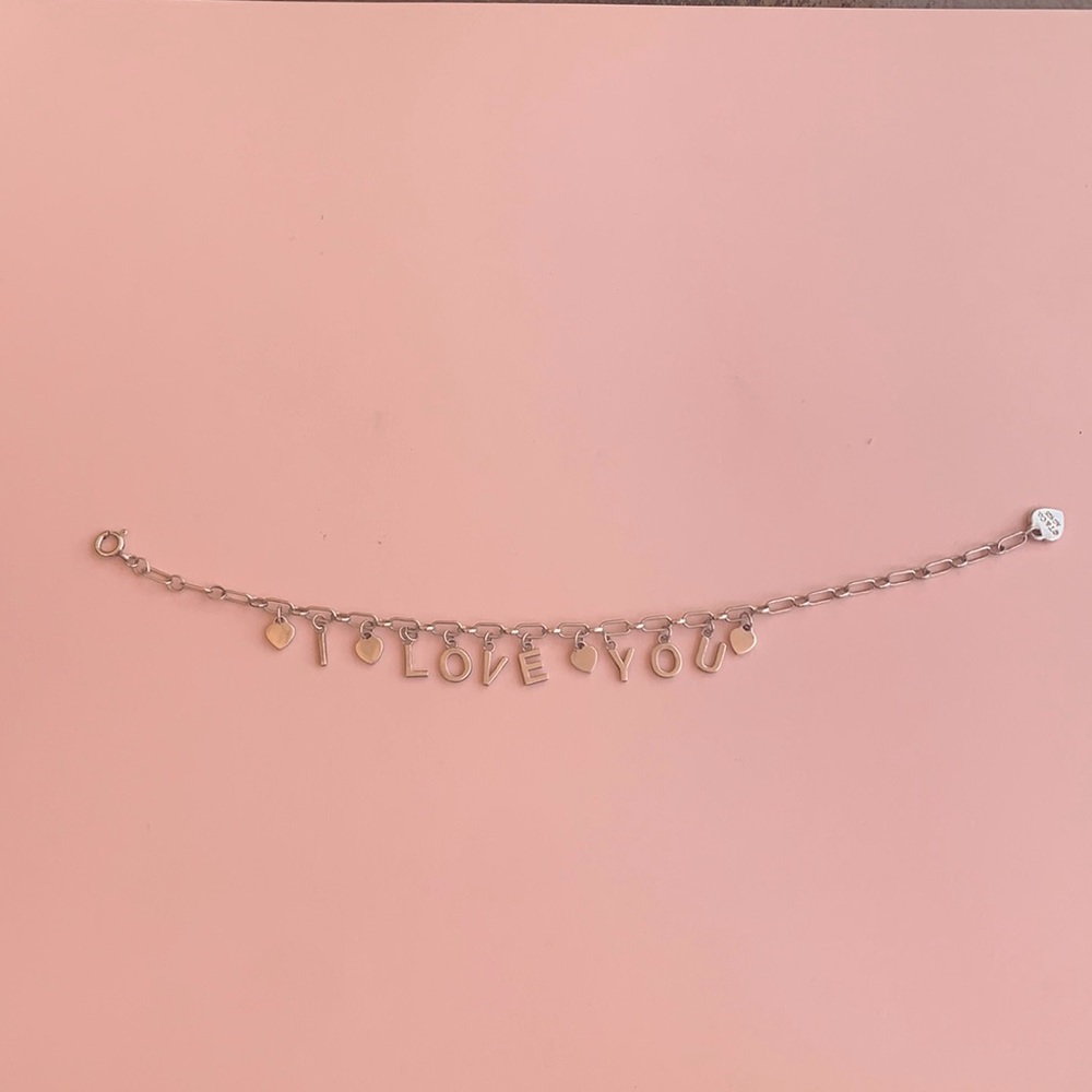 Tiffany & Co “I love you” bracelet with pouch